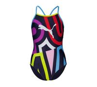 PUMA Maillot de Bain 1 pièce pour Fille avec imprimé placé