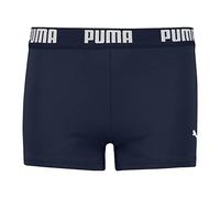 PUMA - Swim Boys Logo Swim Trunk 1p - Maillot de Bain Boxer - Bleu Marine - Taille 164 cm