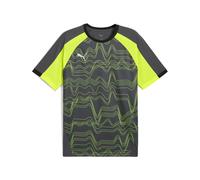 PUMA individualLIGA Graphic Jersey, Maillots Homme, Galactic Gray-Yellow Alert,