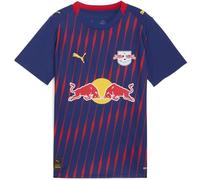 Puma Maillot de football extérieur RB Leipzig authentique pour enfants 2025 2026, rouge/bleu, 9-10 ans