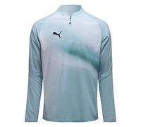 PUMA Maillot d'Entraînement Individuel Lightspeed Ultimate Fermeture Éclair 1/4 - Blanc/Bleu/Noir Large