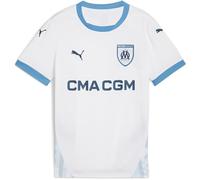PUMA Maillot domicile Olympique de Marseille pour enfants 2024 2025, blanc, 7-8 ans