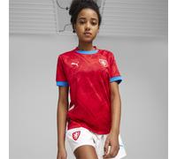 PUMA Maillot Home 2024 République Tchèque Enfant et Adolescent, Vêtements, Rouge/Fast Rouge, 9-10Y 9-10Y