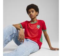 PUMA Maillot Home 2025 Maroc Enfant et Adolescent, Vêtements, Rouge/Archive Vert, 11-12Y 11-12Y