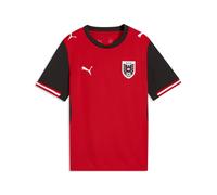 PUMA Maillot Home Autriche 2026 Enfant et Adolescent, Accessoires, Rouge, 9-10Y 9-10Y