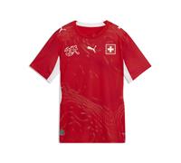 PUMA Maillot Home Suisse 2026 Enfant et Adolescent, Accessoires, Rouge, 11-12Y 11-12Y