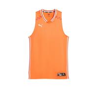 PUMA Maillot 'Hoops Team Game' homard / orange clair / blanc, Taille M