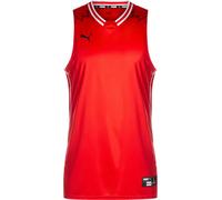PUMA Maillot 'Hoops Team Game' rouge / noir / blanc, Taille L
