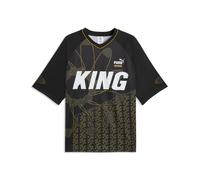 PUMA Maillot 'King' jaune foncé / gris foncé / noir / blanc, Taille M