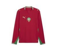 PUMA Maillot manches longues Authentic Home 2026 Maroc Homme, Accessoires, Rouge, 3XL 3XL