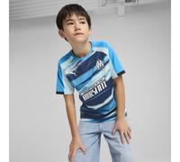 PUMA Maillot Olympique de Marseille Faster Enfant et Adolescent, Vêtements, Azure/Nitro Bleu, 5-6Y 5-6Y