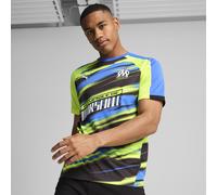PUMA Maillot Olympique de Marseille Faster Jersey Homme, Vêtements, Bleumazing/Jaune Alert, XL XL