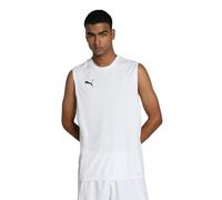 PUMA Maillot sans Manches Teamgoal Football Mixte, Blanc Noir-Plume Gris, XL