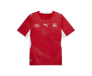 PUMA Maillot 'Schweiz 2026' rouge / blanc, Taille S