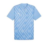 PUMA Maillot Teamglory Jr Football, Bleu Clair Blanc, 128 Mixte