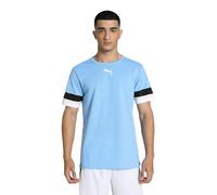 PUMA Maillot Teamrise Chemise Mixte, Team Light Blue Black White, M