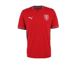 PUMA Maillot 'Tschechien 2026' rouge cerise / noir / blanc, Taille L