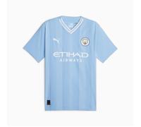 Puma Manchester City Fc Authentic 23/24 Home Short Sleeve T-shirt Bleu L