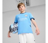 Puma Manchester City 24/25 Home Jersey Youth, Vêtements, Light Bleu/Marine Bleu, 7-8y