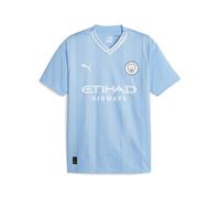 Puma Manchester City Fc 23/24 Home Short Sleeve T-shirt Bleu L Homme,Femme