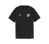 PUMA Manchester City FC Maillot d'entraînement pour Enfants 25/26, Noir (Black x Silver), 152