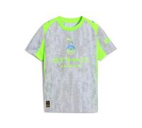 Puma Manchester City Fc 25/26 Replica Third Junior Short Sleeve T-shirt Gris 9-10 Years Garçons,Filles
