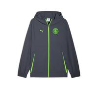 PUMA Manchester City FC Veste d'entraînement Pumatech pour hommes 25/26, Gris (Galactic Gray x Pro Green), XXL