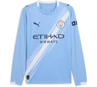 Puma Manchester City Long Sleeve Home Shirt 2025 2026 Adults Bleu S Male