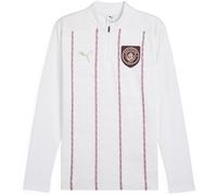 Puma Manchester City Pre Match Quarter Zip Drill Top Adults Blanc/Jaspe XL Male