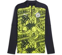 Puma Manchester City Pre Match Quarter Zip Top Adults 2024 2025 Jaune S Male