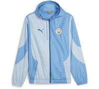 Puma Manchester City Pre-Match Woven Jacket Adults Bleu/Argenté 2XL Male