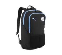 PUMA Manchester City Sac à dos, Noir , M, Classique | Sous licence officielle, capacité de 24 L, compartiment pour ordinateur portable, bretelles rembourrées, école
