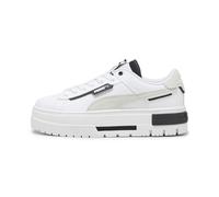 PUMA Mayze Crashed Leather Sneakers White