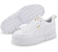 PUMA Baskets Mayze LTH Jr pour Fille, Puma White PUMA Team Gold, 5 UK