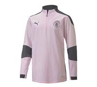 Puma MCFC 1/4 Zip Top Jr Pull Enfant Lilac Snow/Asphalt FR : Taille Unique (Taille Fabricant : 176)