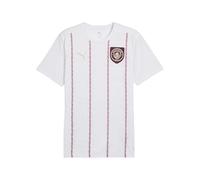 Puma MCFC Prematch SS Jersey, Blanc/Jaspe, XL Homme