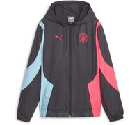 Puma Mcfc Prematch Woven Anthem Jacket W Tracksuit Top Womens Bleu marine foncé 12 (M) Female