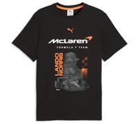 PUMA McLaren F1 T-Shirt Homme Lando Norris avec Graphique Voiture et numéro 4 - Noir - Taille : S