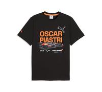 PUMA McLaren F1 T-Shirt Homme Oscar Piastri avec Graphique Voiture et numéro 81 - Noir - Taille : XL