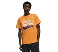 PUMA McLaren F1 T-Shirt Homme Oscar Piastri avec Graphique Voiture et numéro 81 - Orange - Taille : S