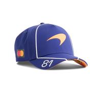 PUMA McLaren Oscar Piastri Singapore GP Casquette - Indigo - Taille Unique | Collection Replica sous licence officielle; comme portée par Piastri; visière incurvée avec fermeture snapback à l'arrière