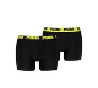 PUMA Men Everyday Boxeur, Black/Yellow, S (Lot de 2) pour des Hommes