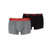 PUMA Men Everyday Tronc, Mid Grey Melange/Orange, M (Lot de 2) pour des Hommes
