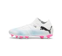 PUMA Men Future 7 Match Fg/Ag Chaussures de football, Puma White Puma Black Poison Pink, 41 EU