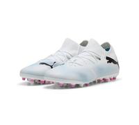 Puma Men Future 7 Match Mg Soccer Shoes, Puma White-Puma Black-Poison Pink, 40 EU