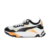 Puma Men Trinity Sneakers, Puma White-Puma Black-Vapor Gray-Clementine, 43 EU