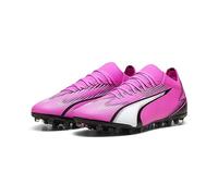 Puma Men Ultra Match Mg Soccer Shoes, Poison Pink-Puma White-Puma Black, 42.5 EU