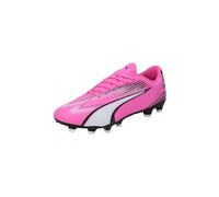 Puma Men Ultra Play Fg/Ag Soccer Shoes, Poison Pink-Puma White-Puma Black, 40.5 EU