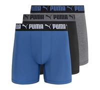 Puma Boxers Homme Athletic Fit - Lot de 3 - Star Sapphire - Taille L