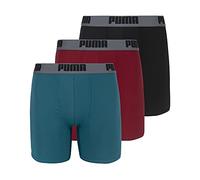 Puma Boxer pour homme Pack de 3 Rouge/Gris/Turquoise Taille X-Large